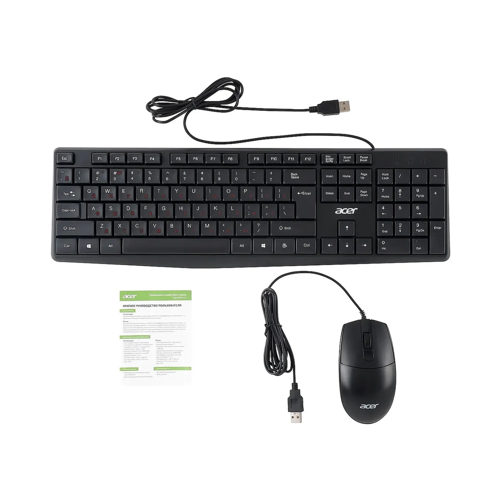 Клавиатура + мышь Acer OMW141, черный — KSKSHOP.RU