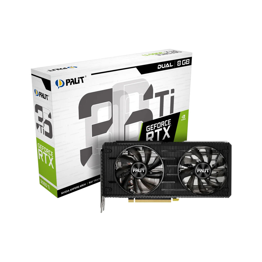 Видеокарта Palit GeForce RTX 3060 Ti Dual OC V1 (LHR) [NE6306TS19P2-190AD] — KSKSHOP.RU