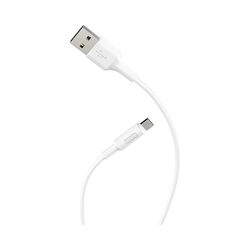 Кабель USB 2.0 hoco X25, AM/microBM, белый, 1м — KSKSHOP.RU