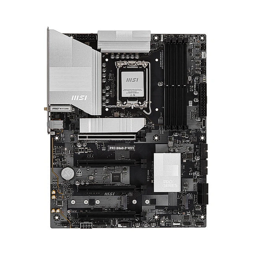 Материнская плата MSI PRO B860-P WIFI Soc-1851 Intel B860 4xDDR5 ATX AC`97 8ch(7.1) 5Gigabit RAID+HDMI+DP — KSKSHOP.RU