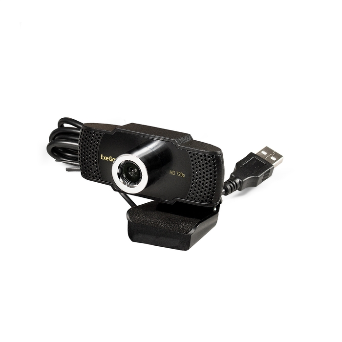 Веб-камера ExeGate EX287378RUS BusinessPro C922 HD Tripod (матрица 1/3" 1,3 Мп, 1280х720, 720P, 30fps, 4-линзовый объектив, USB, микрофон с шумоподавлением, универсальное крепление, штатив Flex в комплекте, кабель 1,5 м, Win Vista/7/8/10, Mac OS, чер — KSKSHOP.RU