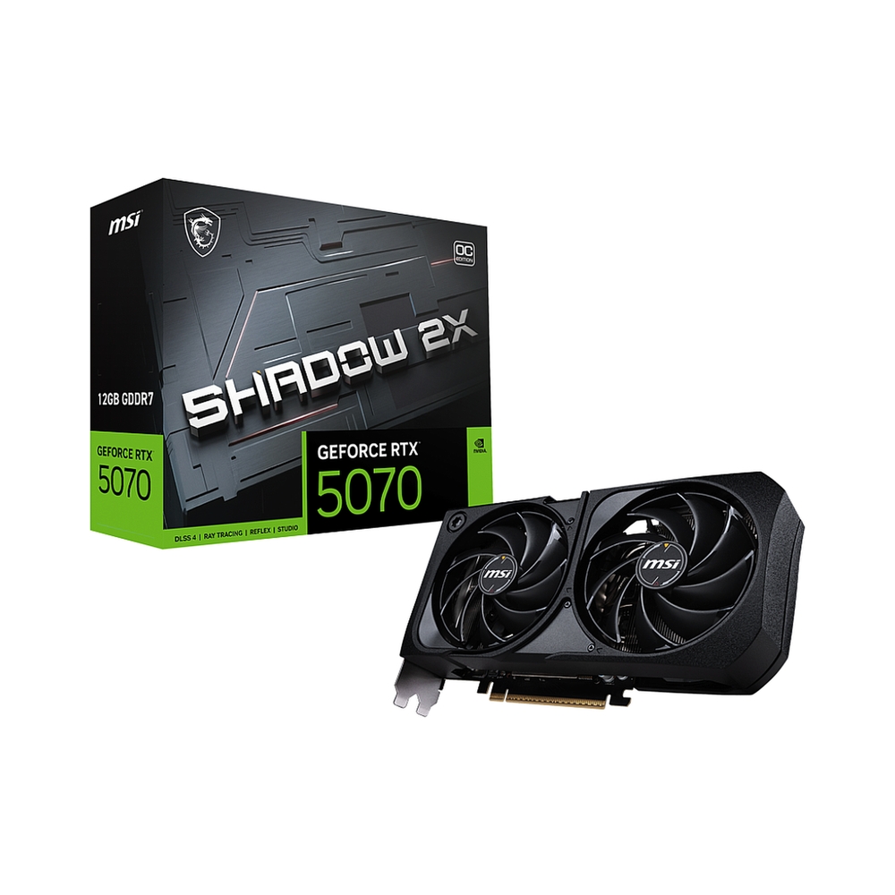 Видеокарта MSI GeForce RTX 5070 SHADOW 2X OC [RTX 5070 12G SHADOW 2X OC] — KSKSHOP.RU