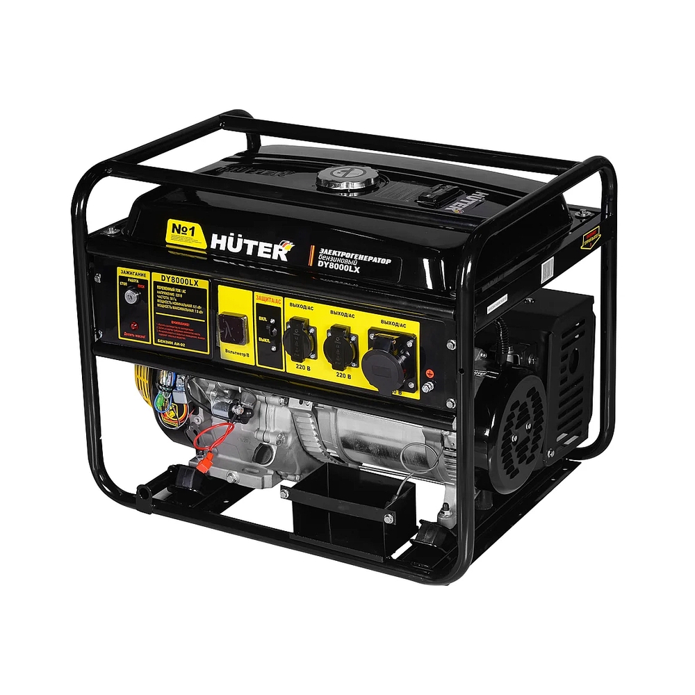 Электрогенератор бензиновый Huter DY8000LX, 7 кВт, 81 дБ, 76 кг — KSKSHOP.RU