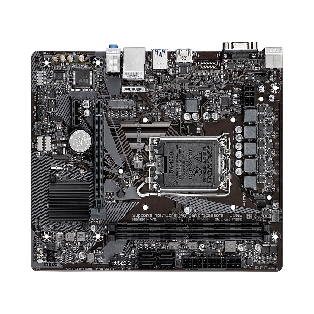 Материнская плата GIGABYTE H610M H V2 DDR5 — KSKSHOP.RU