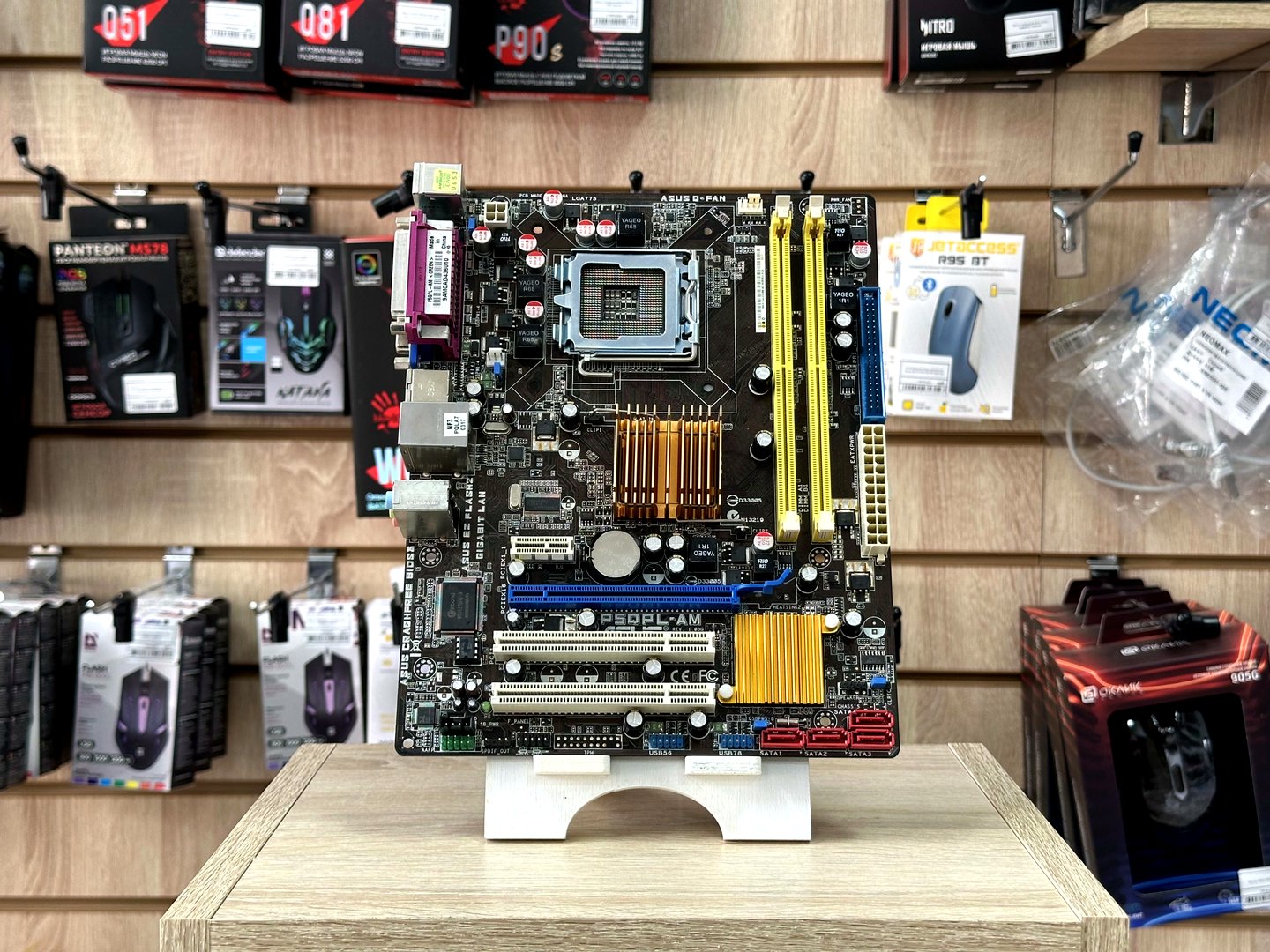 [Б/У] Материнская плата ASUS P5QPL-AM | LGA775 — KSKSHOP.RU