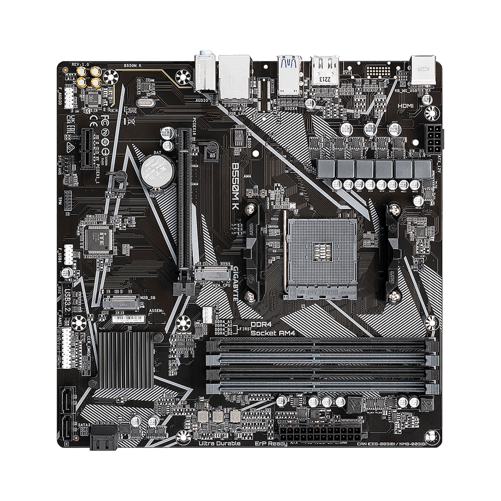 Материнская плата Gigabyte B550M K — KSKSHOP.RU