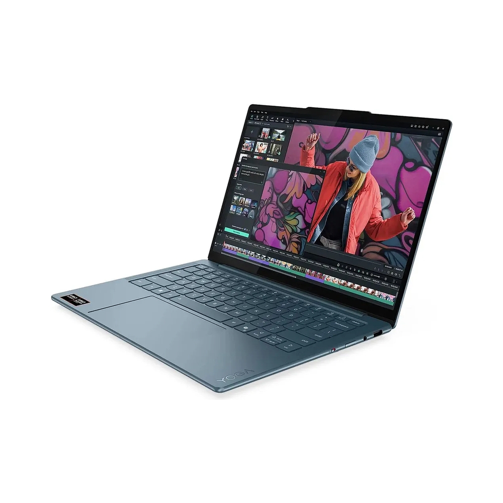 Ноутбук Lenovo Yoga Slim7 14AKP10 Ryzen AI 5 340 16Gb SSD1Tb AMD Radeon 840M 14" OLED 2.8K (2880x1800) Windows 11 Home turquoise WiFi BT Cam (83JY0009RK) — KSKSHOP.RU