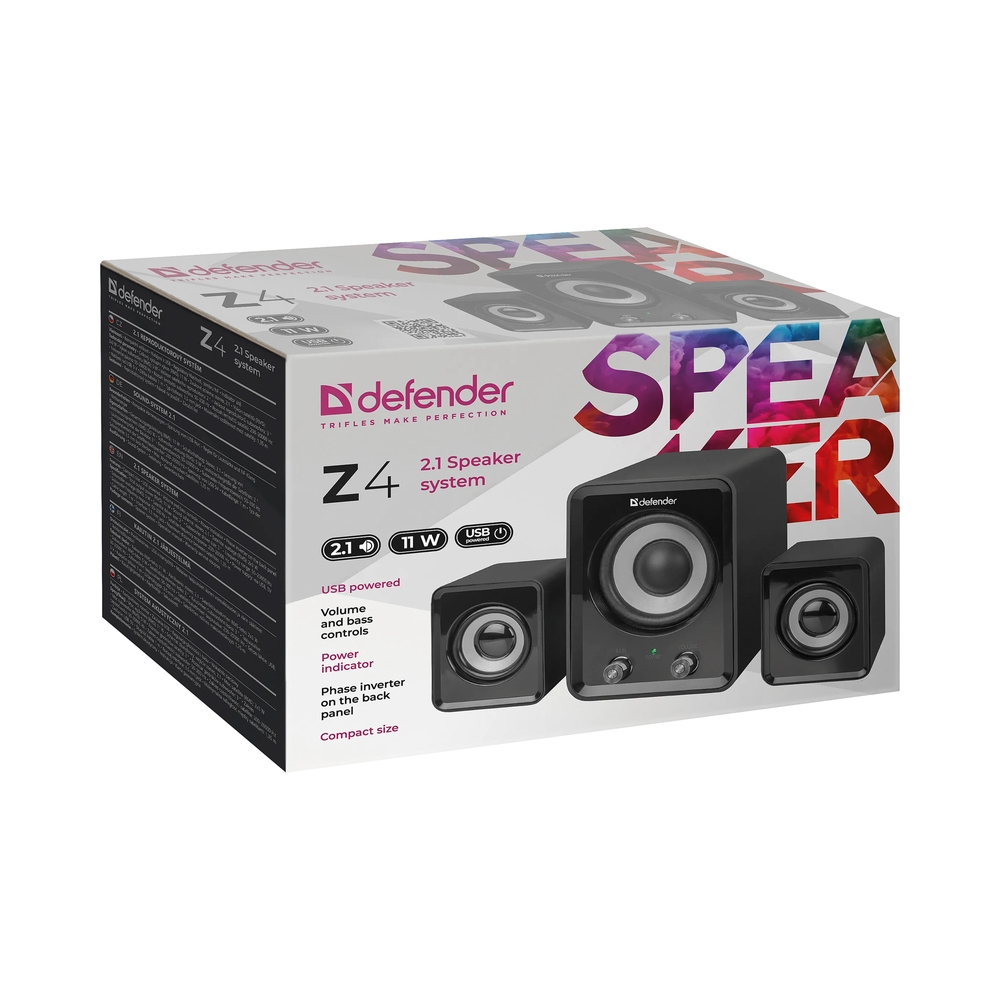 Акустическая система DEFENDER Z4 (2.1, 11Вт) — KSKSHOP.RU