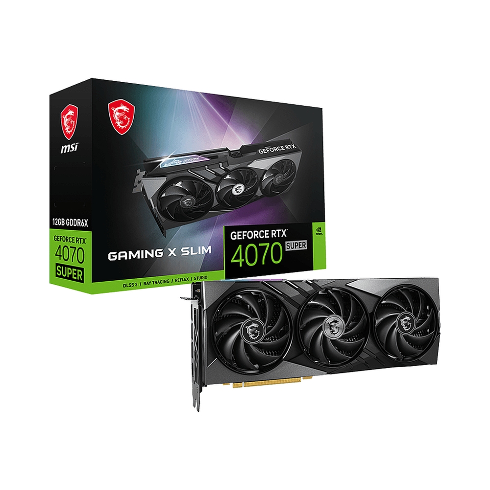 Видеокарта MSI RTX 4070 SUPER 12G GAMING X SLIM — KSKSHOP.RU