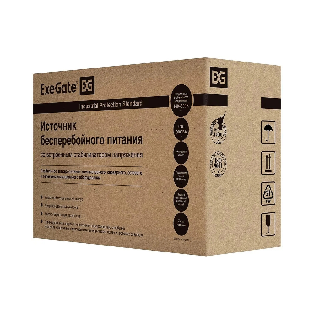 Источник бесперебойного питания ИБП EXEGATE SpecialPro EP285483RUS, 1000ВA — KSKSHOP.RU