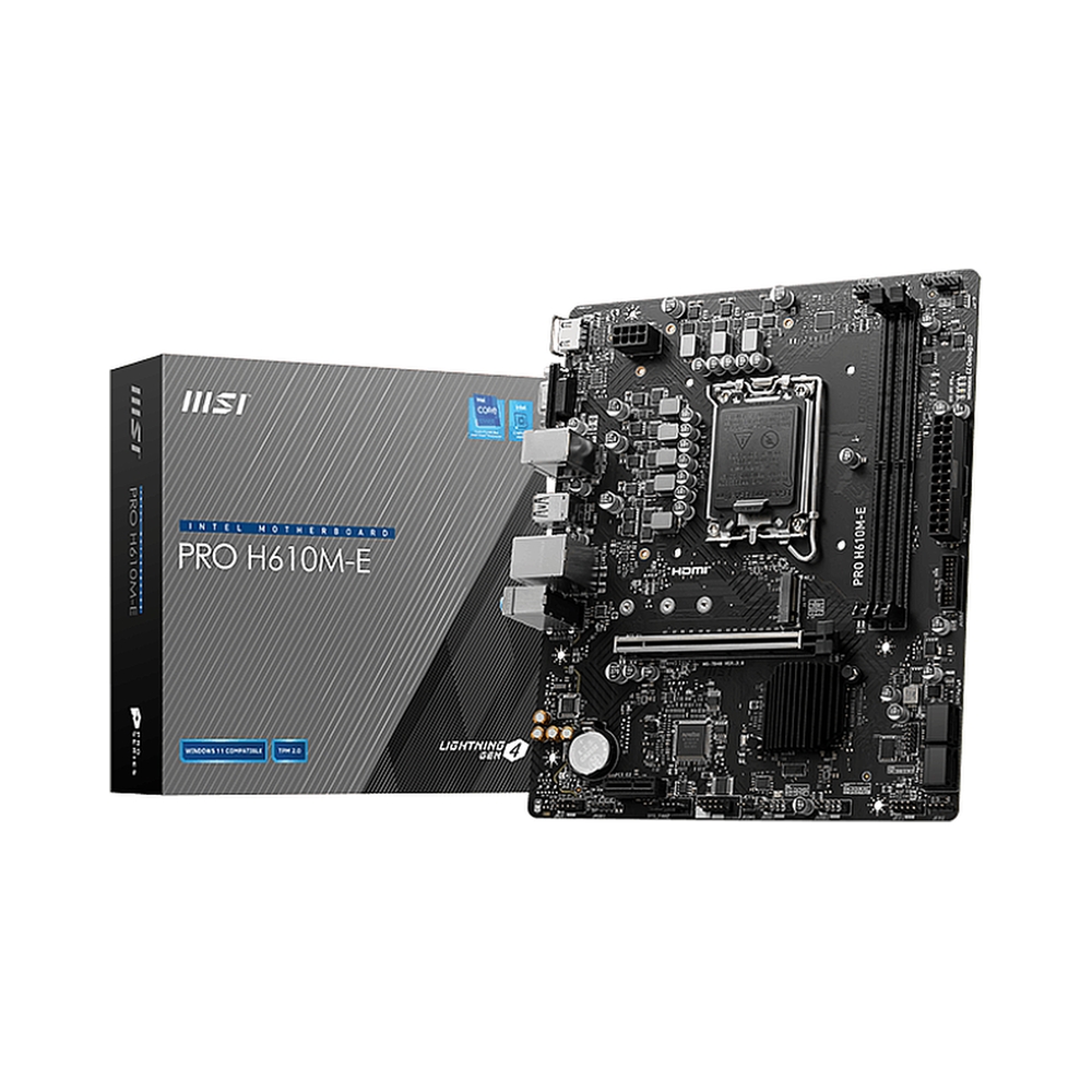 Материнская плата MSI PRO H610M-E D5 — KSKSHOP.RU