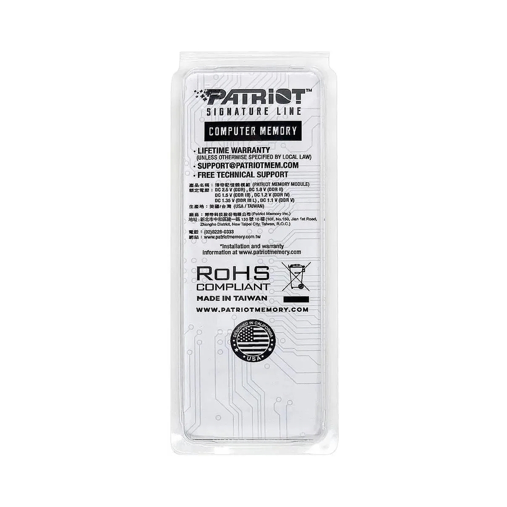 Оперативная память SODIMM Patriot Signature Line [PSD532G48002S] 32 ГБ — KSKSHOP.RU