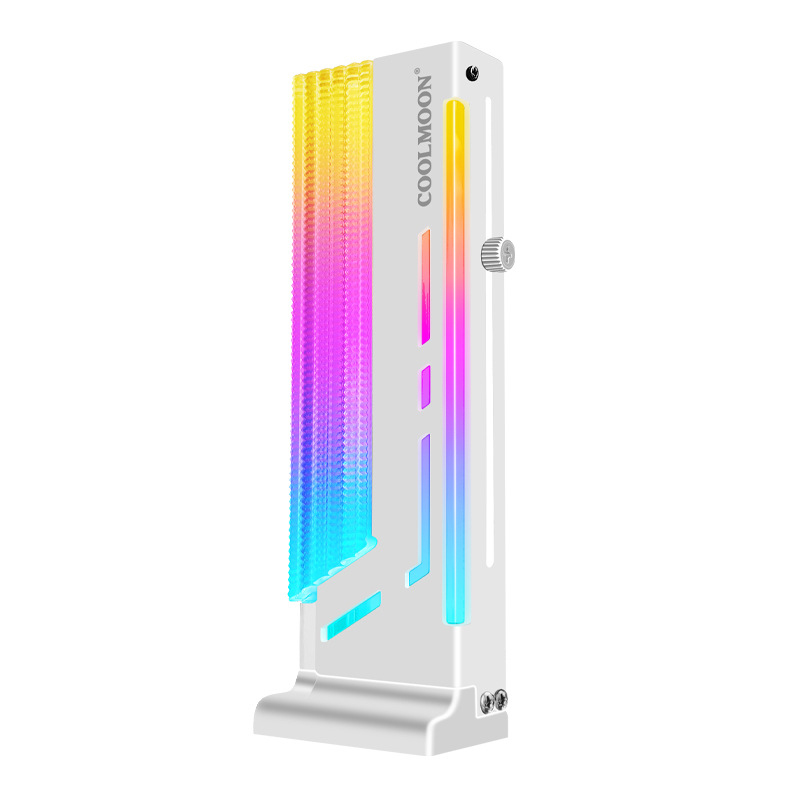 Держатель видеокарты CoolMoon DivineLigh ARGB Symphony | White — KSKSHOP.RU