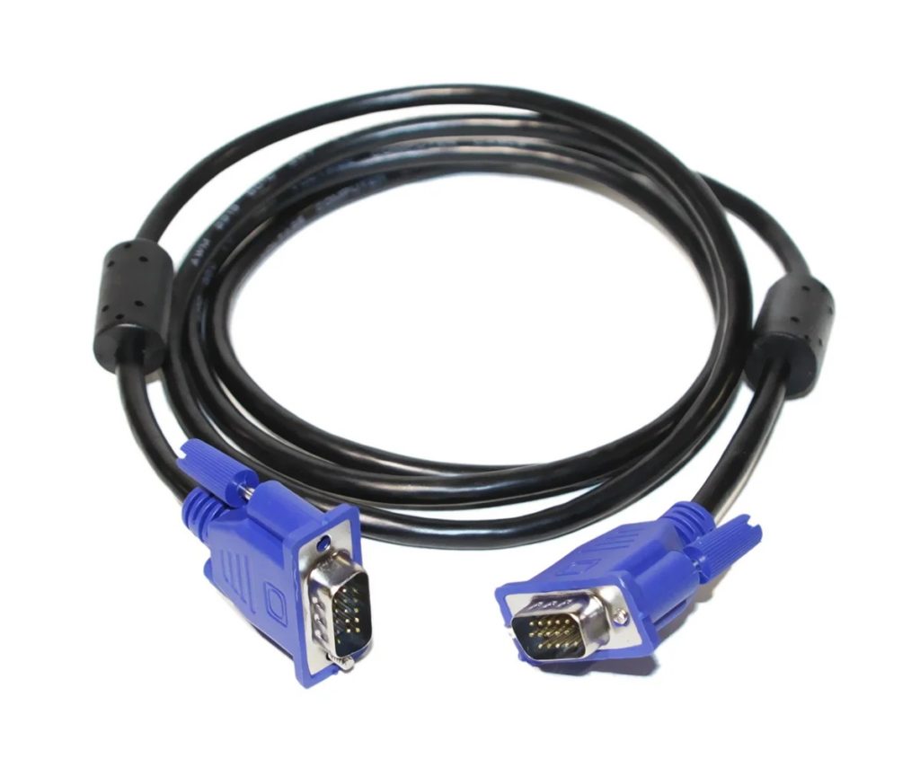 Кабель для монитора VGA (M) -) VGA (M), 1.8m, ферритовые кольца — KSKSHOP.RU