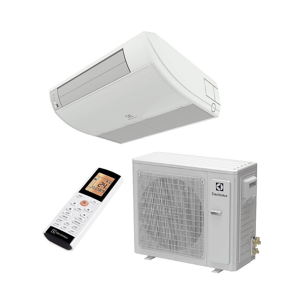 Кондиционер сплит-система напольно-потолочного типа Electrolux EACU-48H/UP4-DC/N8 инвертор, 48000 BTU, 140 м², 43 дБ, охлаждение, обогрев, осушение, белый — KSKSHOP.RU