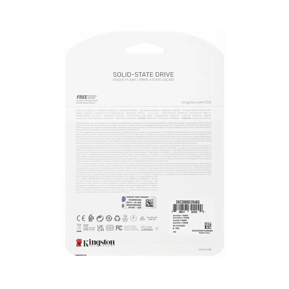 Накопитель SSD Kingston KC3000 [SKC3000D/2048G] 2TB — KSKSHOP.RU