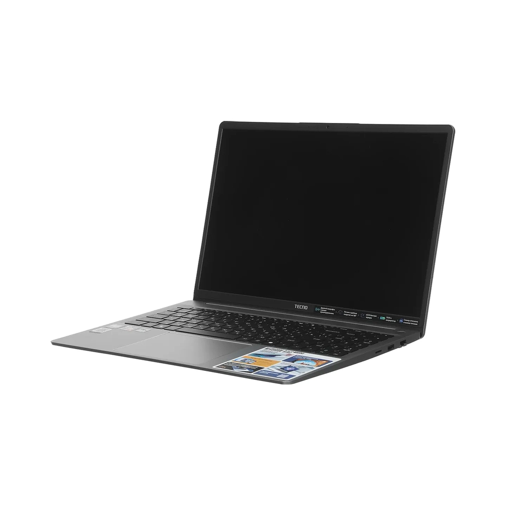 Ноутбук Tecno MegaBook K16SDA Ryzen 5 7430U 8Gb SSD512Gb AMD Radeon Graphics 16" IPS WUXGA (1920x1200) Windows 11 Home grey WiFi BT Cam 6060mAh (71005000523) — KSKSHOP.RU