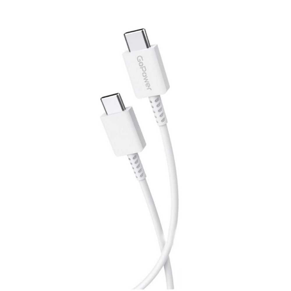 Кабель GoPower GP20TT Type-C -Type-C белый — KSKSHOP.RU