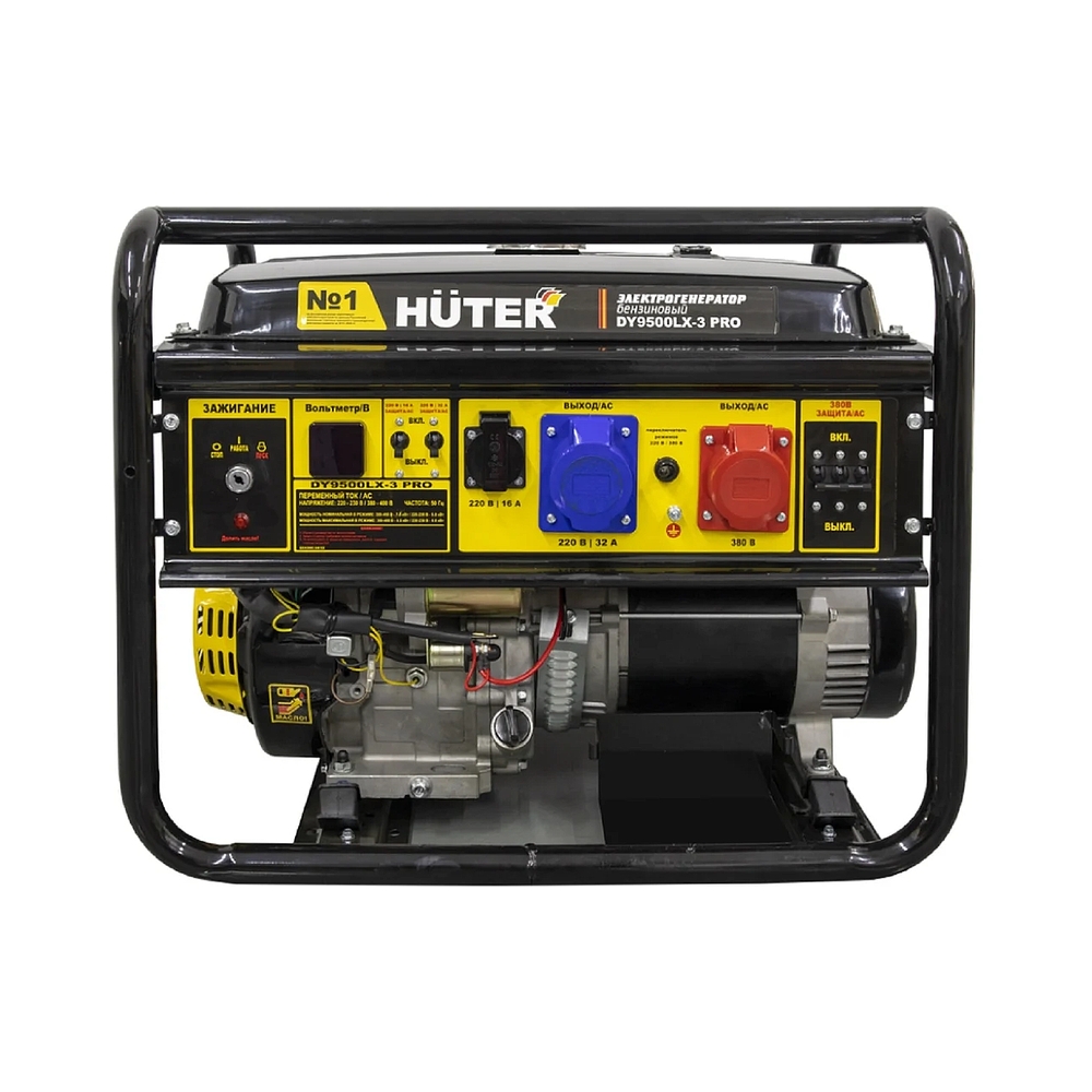 Электрогенератор бензиновый Huter DY9500LX-3 PRO, 8 кВт, 96 дБ, 79.4 кг — KSKSHOP.RU