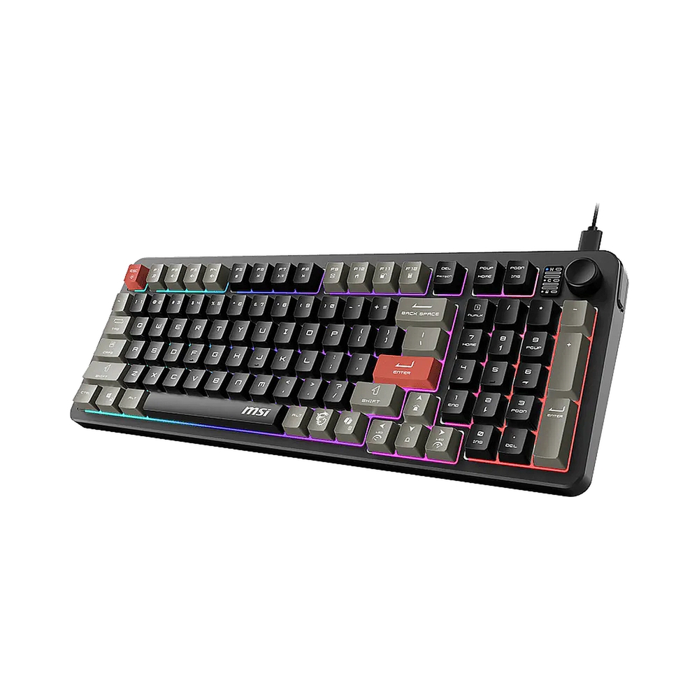 Клавиатура MSI GK110, черный/серый — KSKSHOP.RU