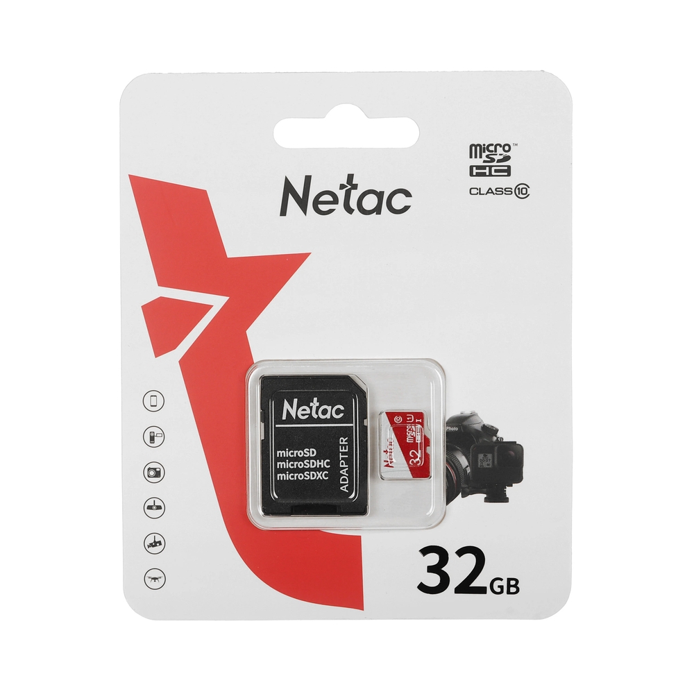 Карта памяти Netac P500 ECO microSDHC [NT02P500ECO-032G-R] 32GB — KSKSHOP.RU