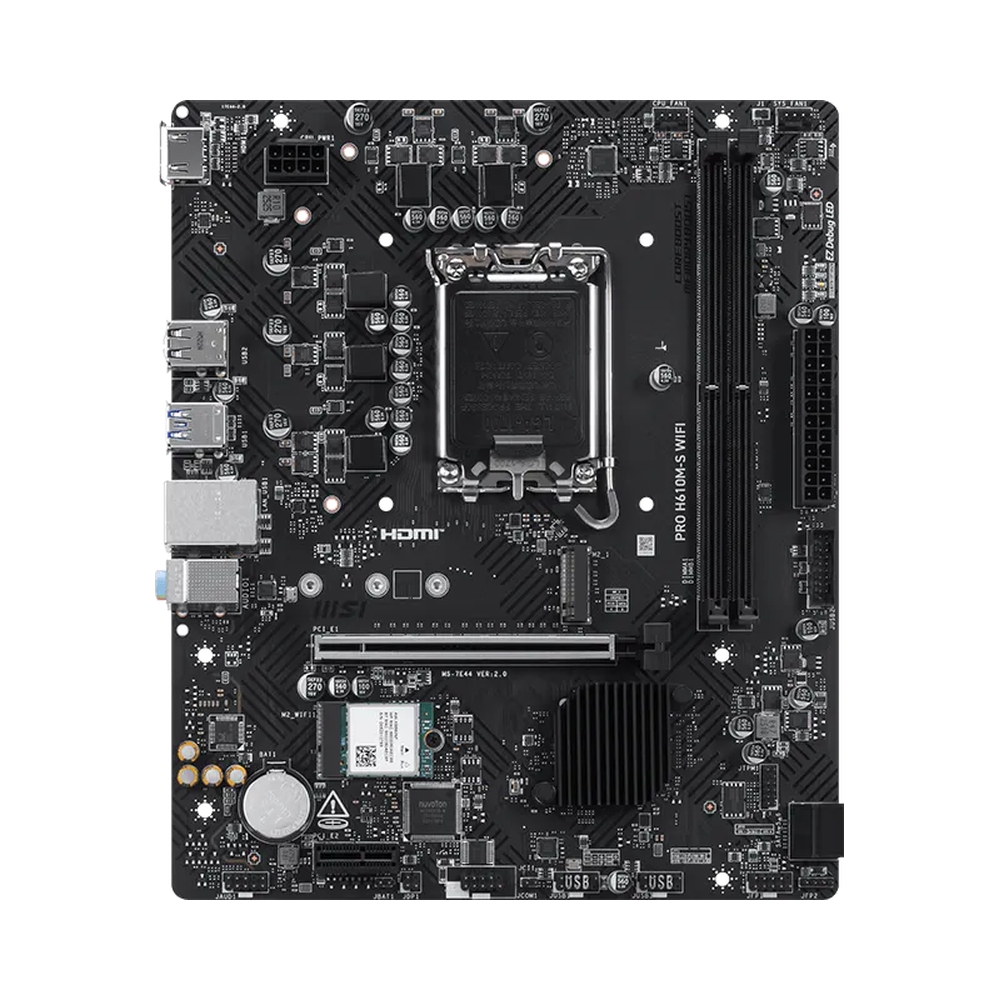 Материнская плата MSI PRO H610M-S WIFI DDR5 — KSKSHOP.RU