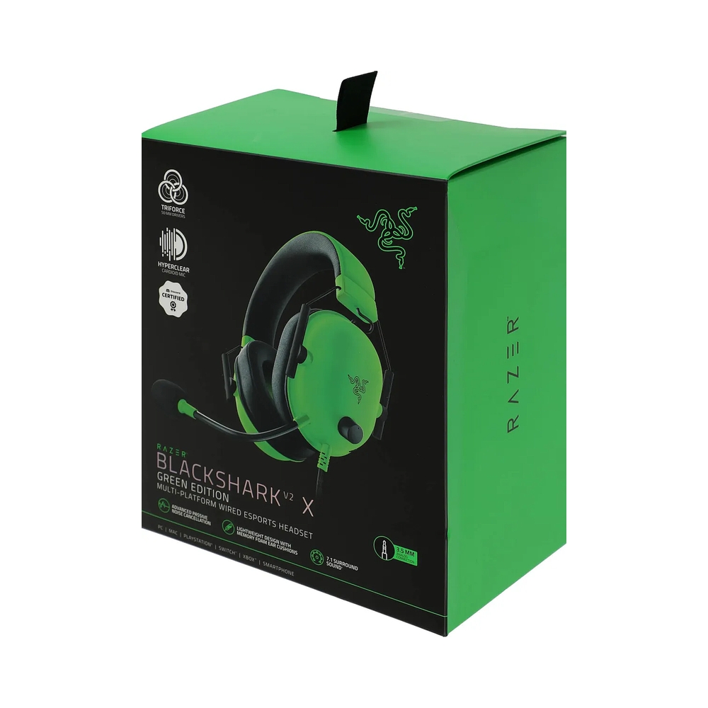 картинка Наушники Razer Blackshark V2 X - Green от магазина Одежда+
