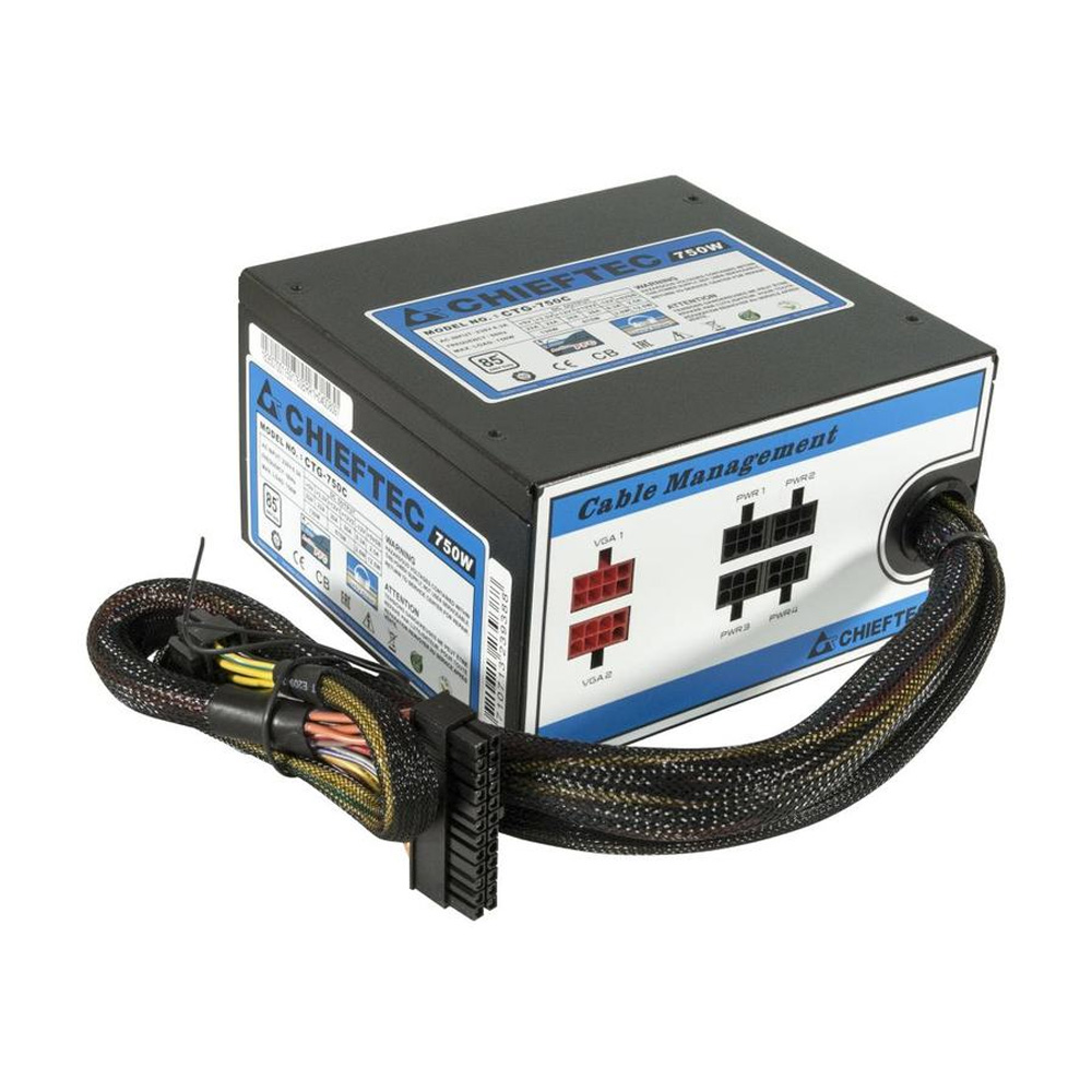 [Б/У] Блок Питания Chieftec CTG-750C модульный | 750w — KSKSHOP.RU