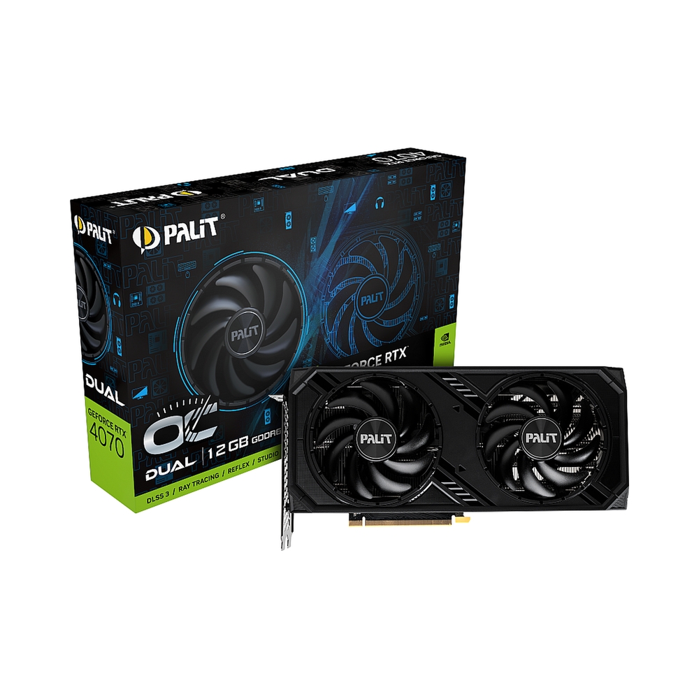 Видеокарта Palit GeForce RTX 4070 Dual OC [NE64070S19K9-1048D] — KSKSHOP.RU