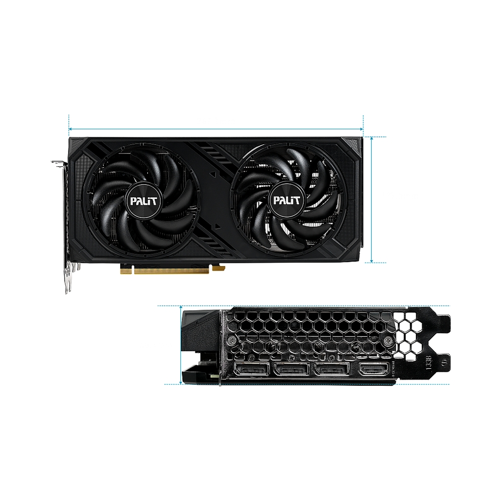 Видеокарта Palit GeForce RTX 4070 SUPER Dual [NED407S019K9-1043D] — KSKSHOP.RU
