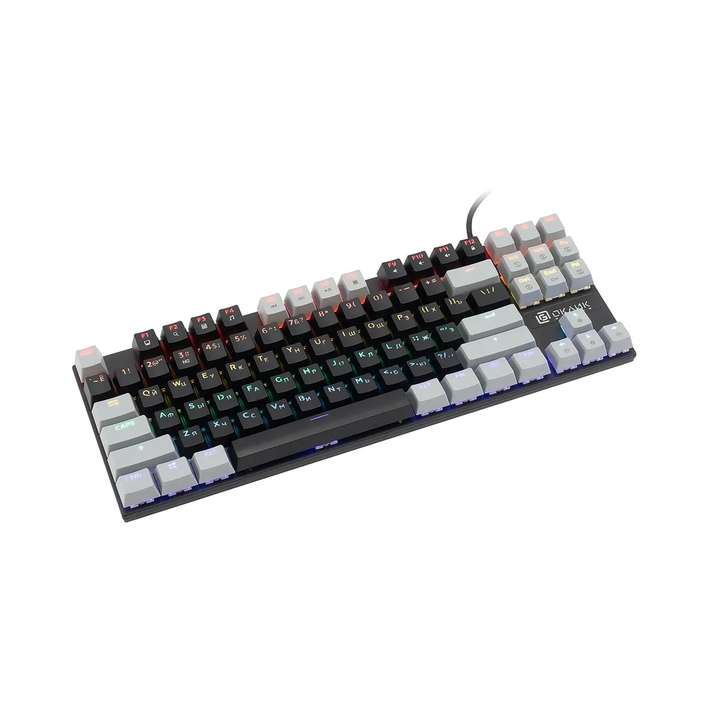 Клавиатура механическая Оклик K600X, черный/серый — KSKSHOP.RU