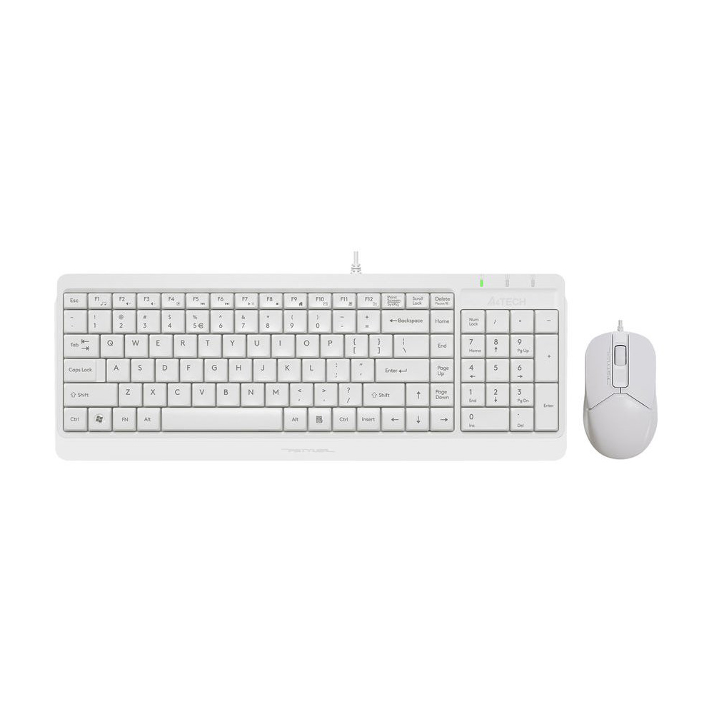 Клавиатура + мышь A4Tech Fstyler F1512 белый — KSKSHOP.RU