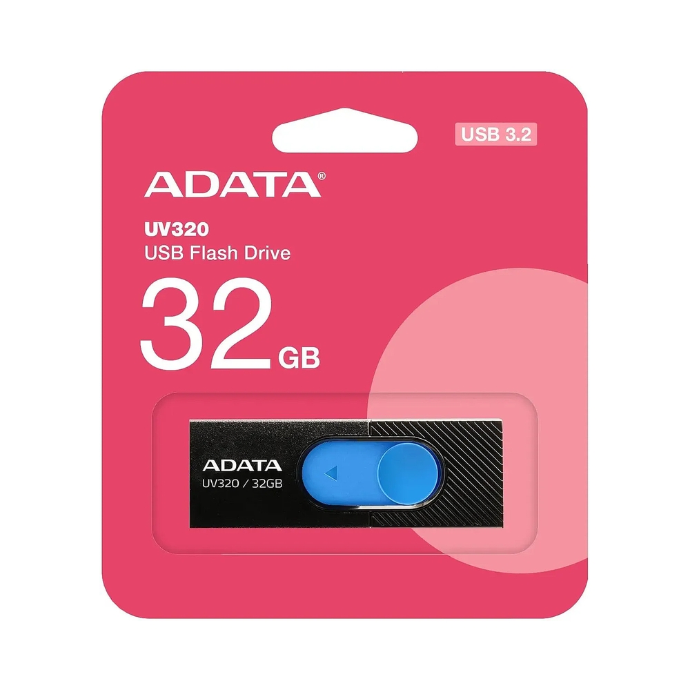 Флэш-накопитель ADATA [AUV320-32G-RBKBL] 32GB, черный — KSKSHOP.RU