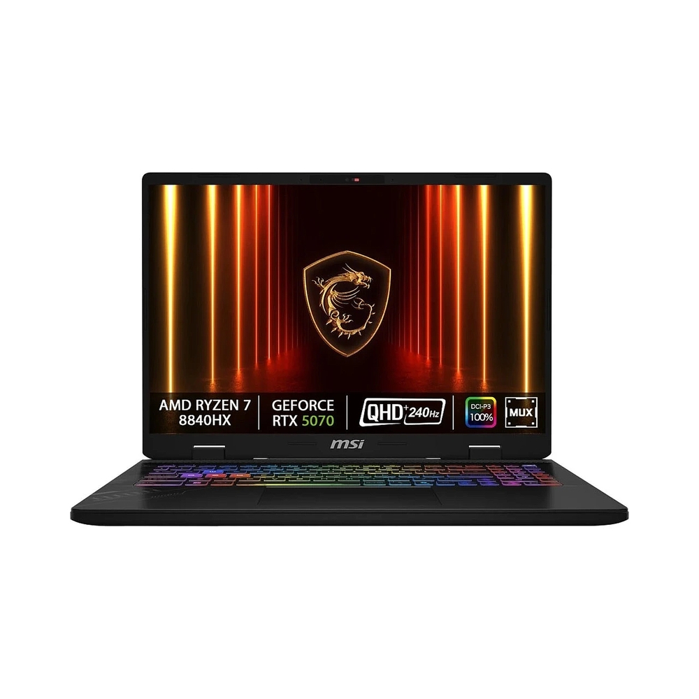 Ноутбук MSI Crosshair A16 HX D8WGKG-078XRU AMD Ryzen 7 8840HX/32Gb/SSD1Tb/RTX5070 8Gb/16"/IPS/WQXGA/2560x1600/240Hz/NoOS/Cosmos Gray (9S7-15PL21-078) — KSKSHOP.RU