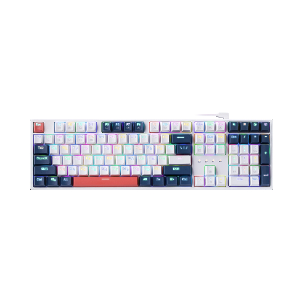 Механическая клавиатура Redragon Whisper, белый — KSKSHOP.RU