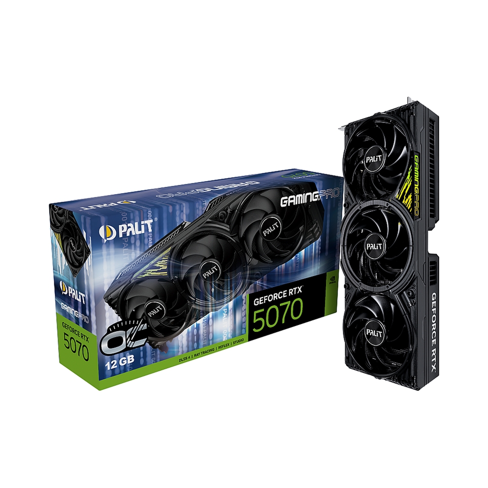 Видеокарта Palit GeForce RTX 5070 GamingPro OC [NE75070T19K9-GB2050A] — KSKSHOP.RU