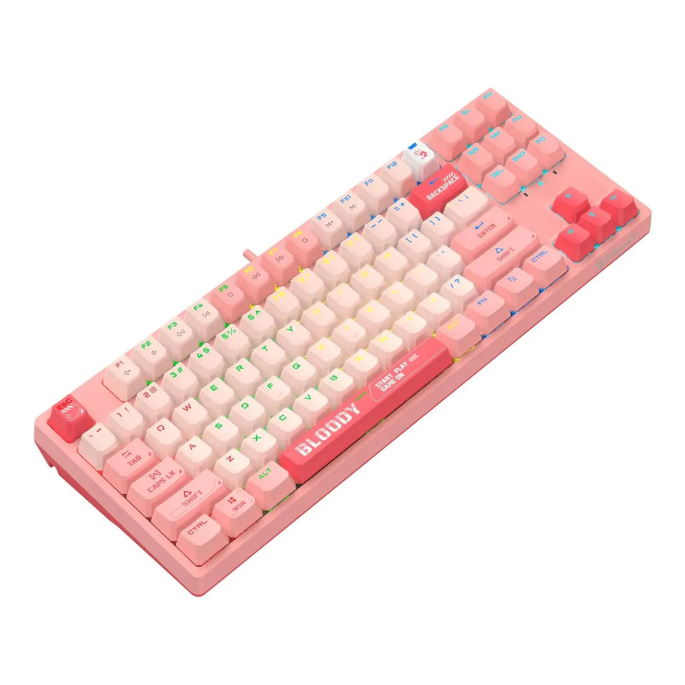 Клавиатура A4Tech Bloody S87 Energy механическая розовый USB — KSKSHOP.RU