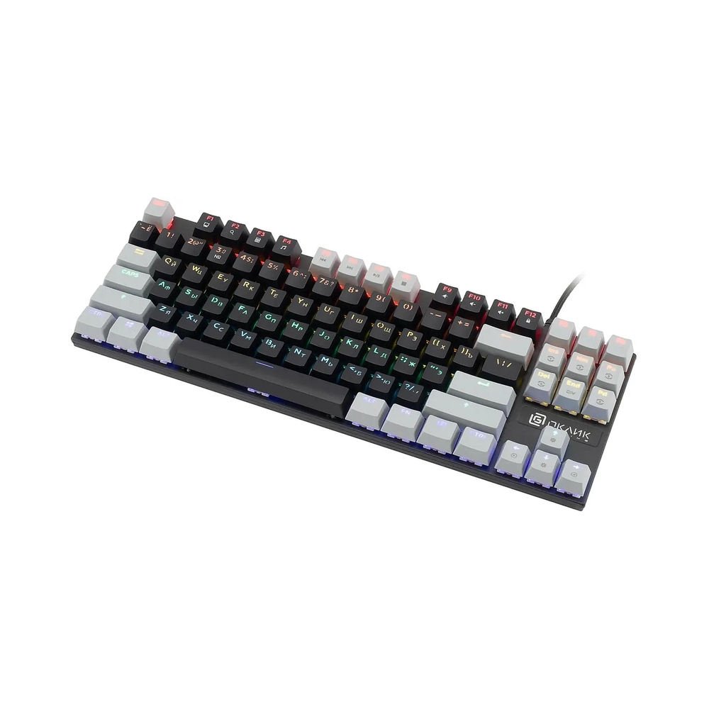 Клавиатура механическая Оклик K600X, черный/серый — KSKSHOP.RU