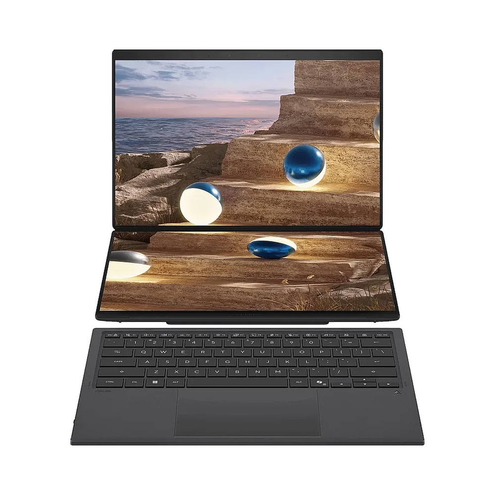 Ноутбук Asus ZenBook Duo UX8407AA-SN426X Core Ultra X7 358H 32Gb SSD1Tb Intel Arc 14" OLED Touch 3K (2880x1800) Windows 11 Pro grey WiFi BT Cam (90NB16V1-M00P90) — KSKSHOP.RU