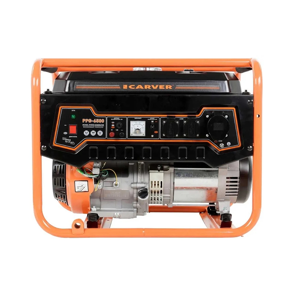 Электрогенератор бензиновый Carver PPG-6500, 5.5 кВт, 74 дБ, 79 кг — KSKSHOP.RU