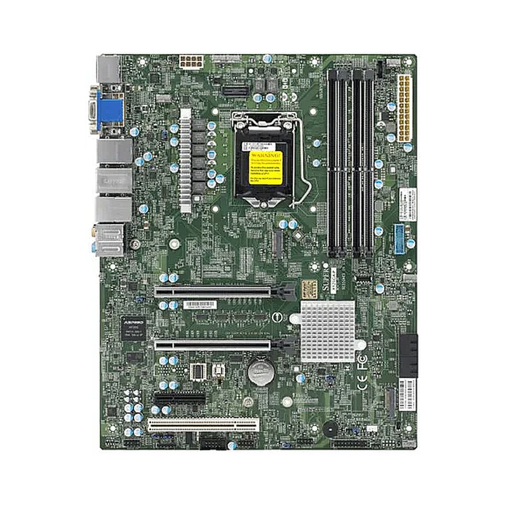 Материнская плата SuperMicro MBD-X12SCA-F-B W-1200 CPU, 4 DIMM slots, Intel W480 controller for 4 SATA3 (6 Gbps) ports, RAID 0,1,5,10, 1 PCI-E 3.0 x4, 2 PCI-E 3.0 x16 slots, bulk — KSKSHOP.RU