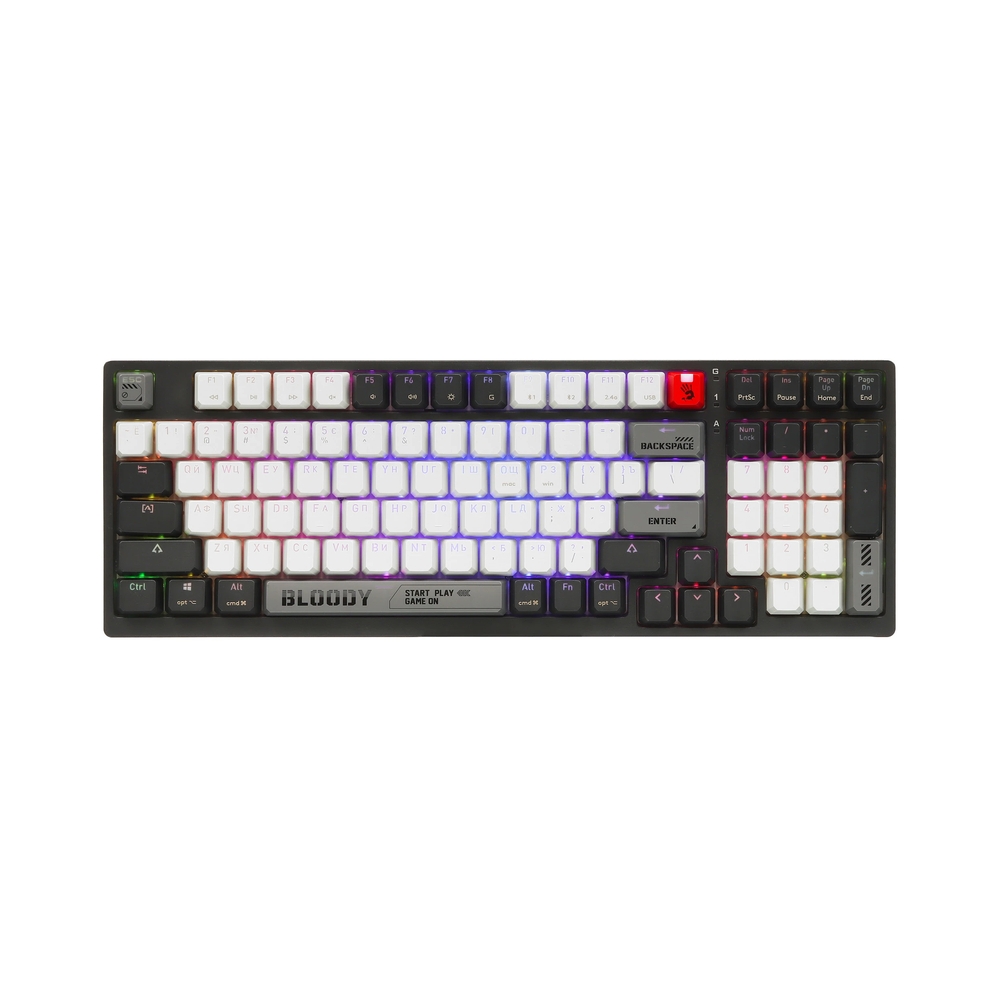Клавиатура беспроводная A4Tech Bloody WS98, черный/серый — KSKSHOP.RU