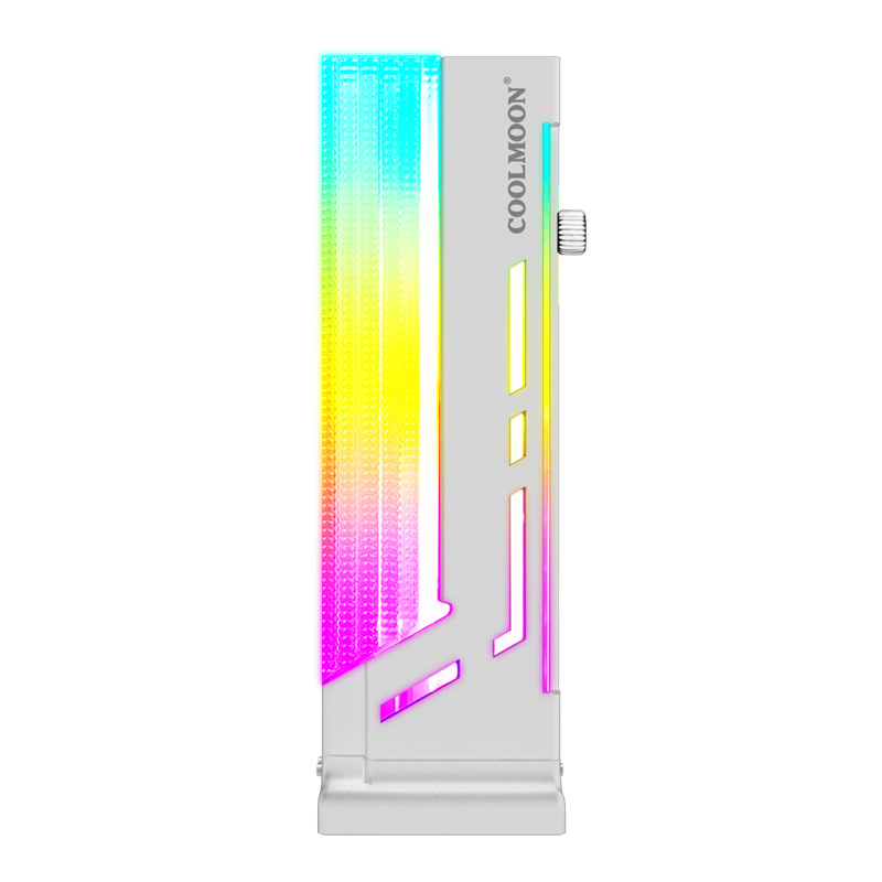 Держатель видеокарты CoolMoon DivineLigh ARGB Symphony | White — KSKSHOP.RU