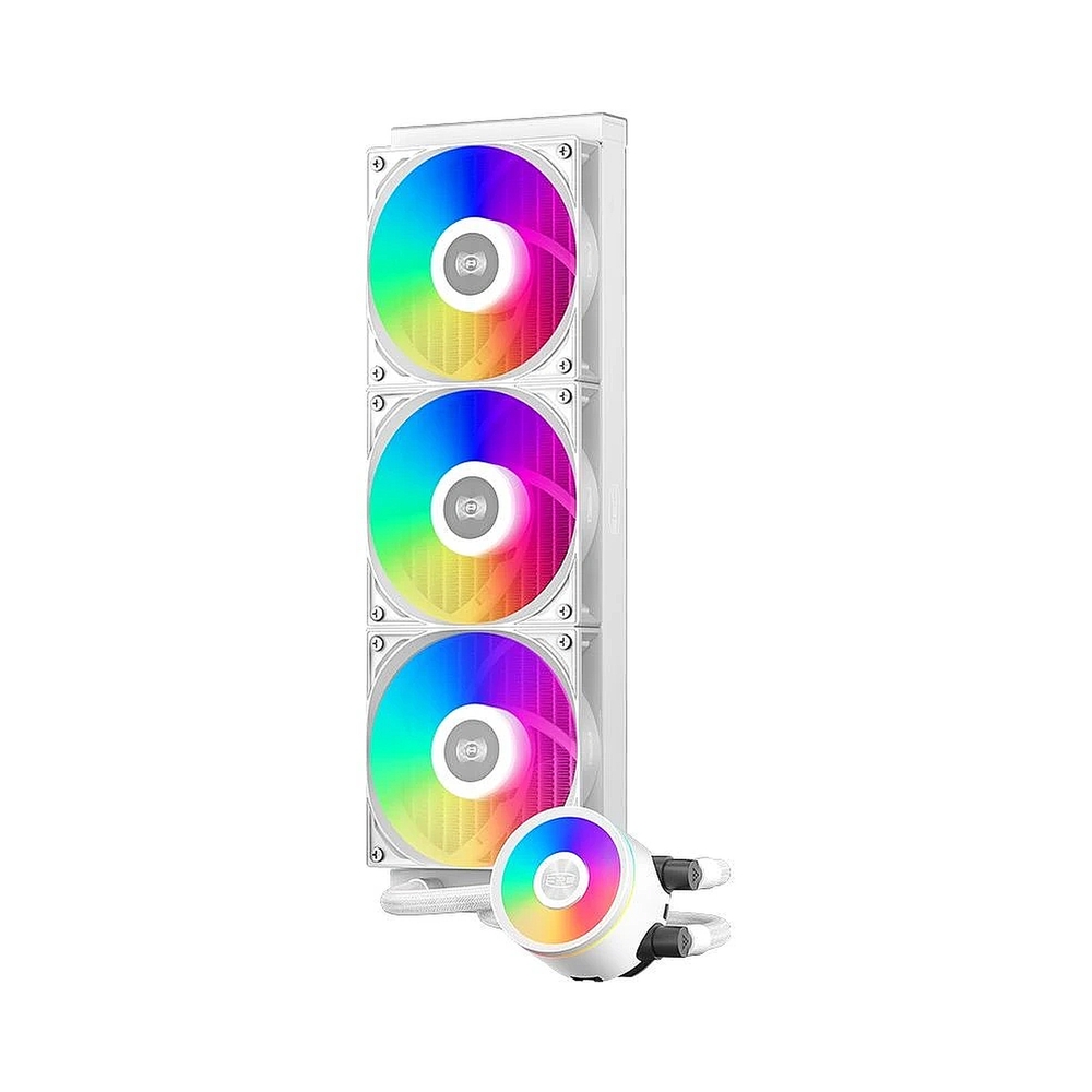 Система водяного охлаждения PCCooler DA360 Pro ARGB, белый — KSKSHOP.RU