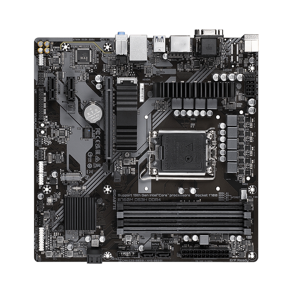Материнская плата Gigabyte B760M DS3H DDR4 — KSKSHOP.RU