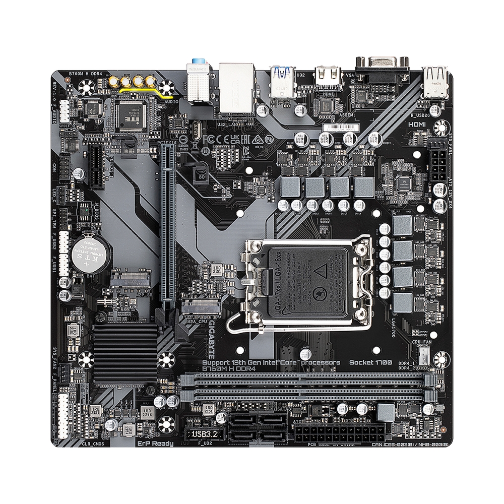Материнская плата Gigabyte B760M H DDR4 — KSKSHOP.RU