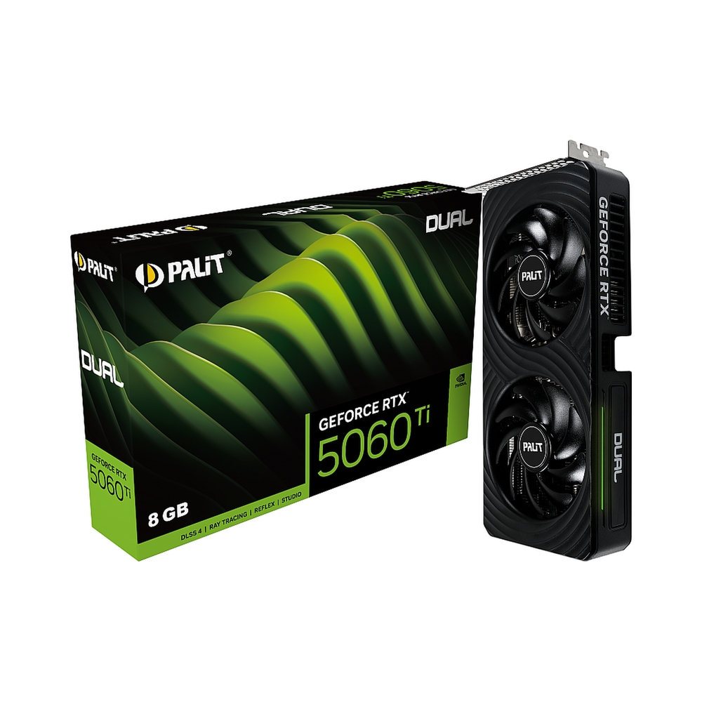 Видеокарта Palit GeForce RTX 5060 Ti Dual [NE7506T019P1-GB2062D] — KSKSHOP.RU