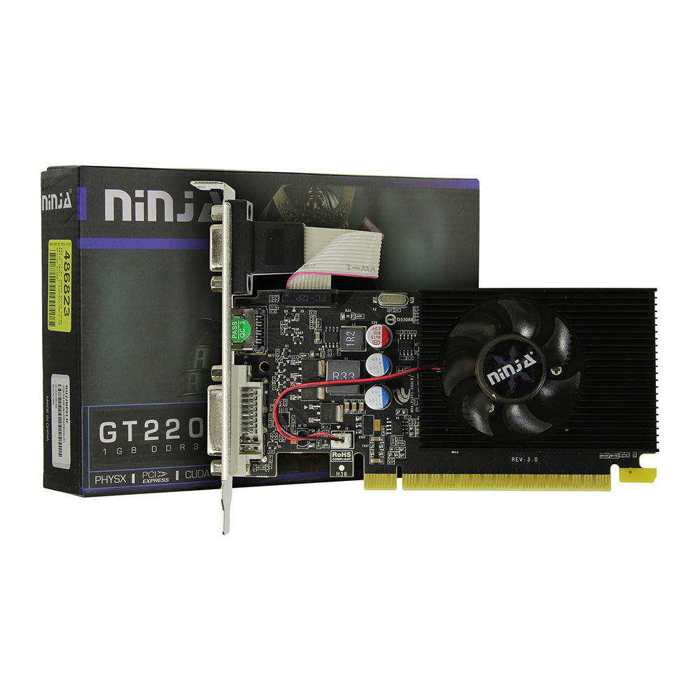 Видеокарта Sinotex Ninja GeForce GT 220 1GB (NH22NP013F) — KSKSHOP.RU