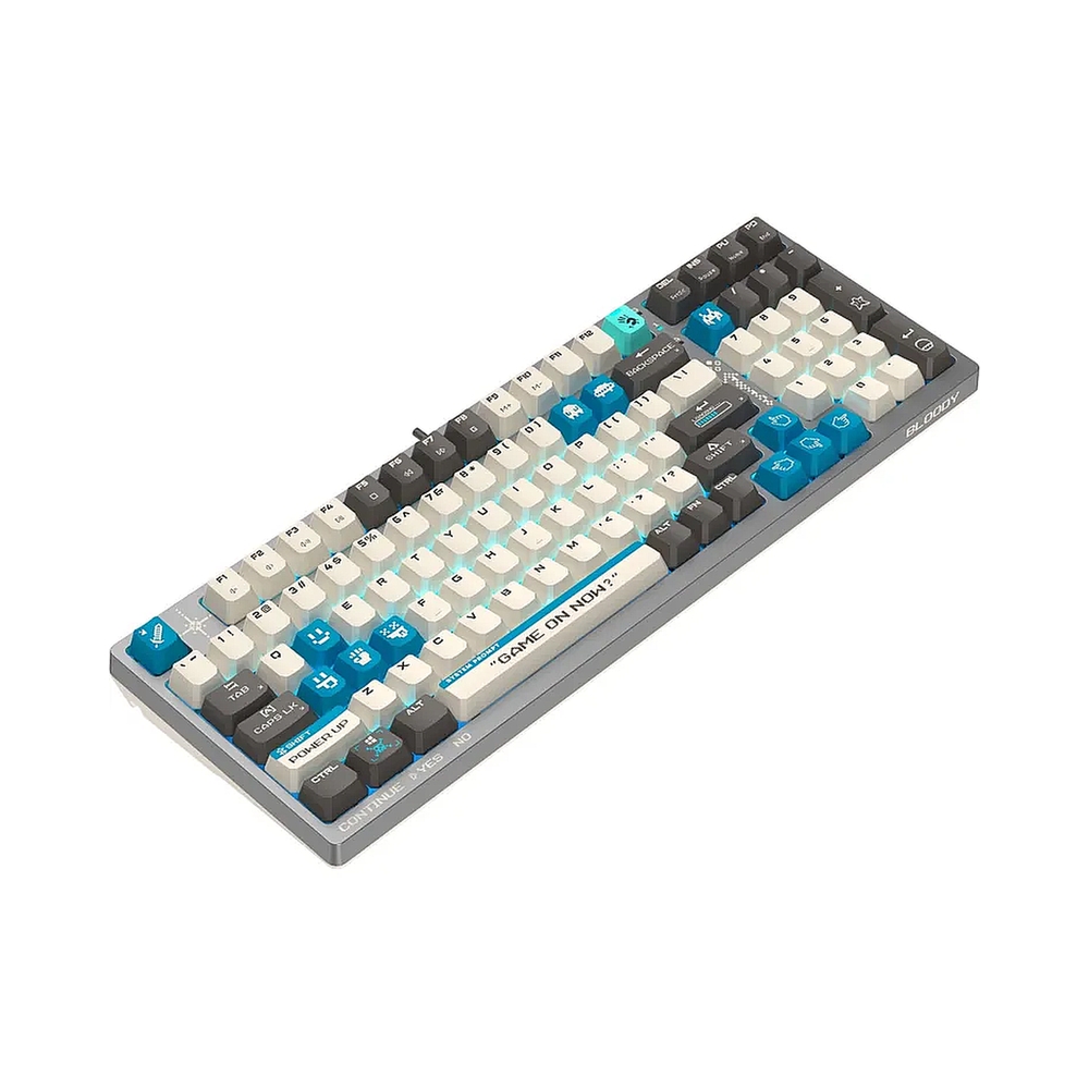 Клавиатура A4Tech Bloody S98 Pixels Blue механическая проводная USB серый/бежевый (S98) — KSKSHOP.RU