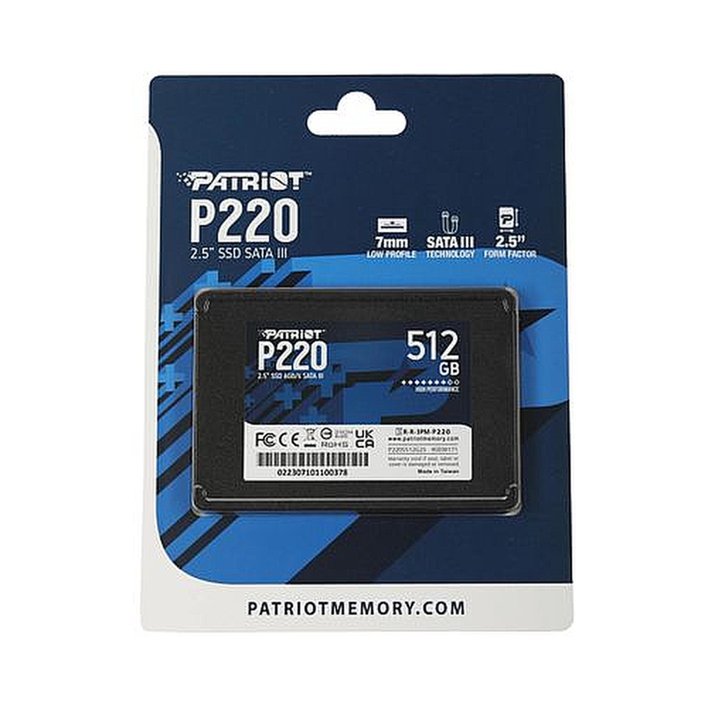 Накопитель SSD Patriot SATA III [P220S512G25] 512GB — KSKSHOP.RU